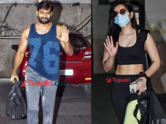 Kartikeya And Raashi Khanna At Gym